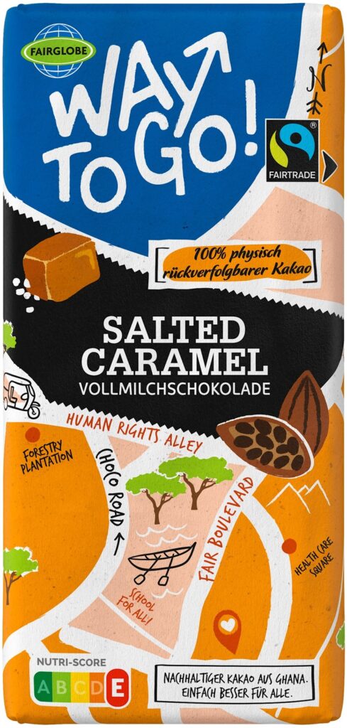 Die Ludwig Weinrich GmbH & Co. KG informiert über einen Warenrückruf des Produktes „Way To Go – Salted Caramel Vollmilchschokolade, 180g“